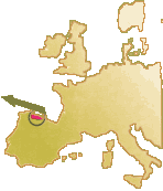 Mapa de situación en Europa